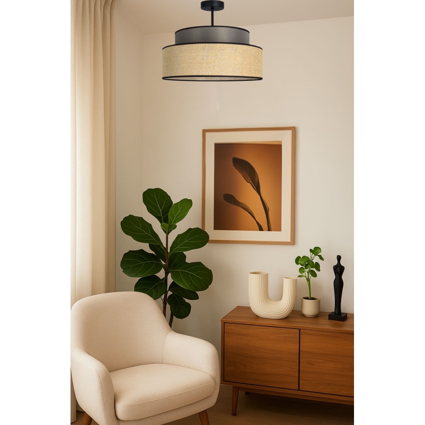 Loftlampe BOHO 1xE27/60W/230V brun/beige
