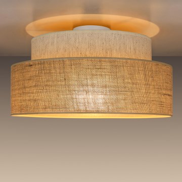 Loftlampe BOHO 1xE27/60W/230V cremefarvet/beige