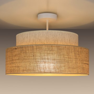 Loftlampe BOHO 1xE27/60W/230V cremefarvet/beige