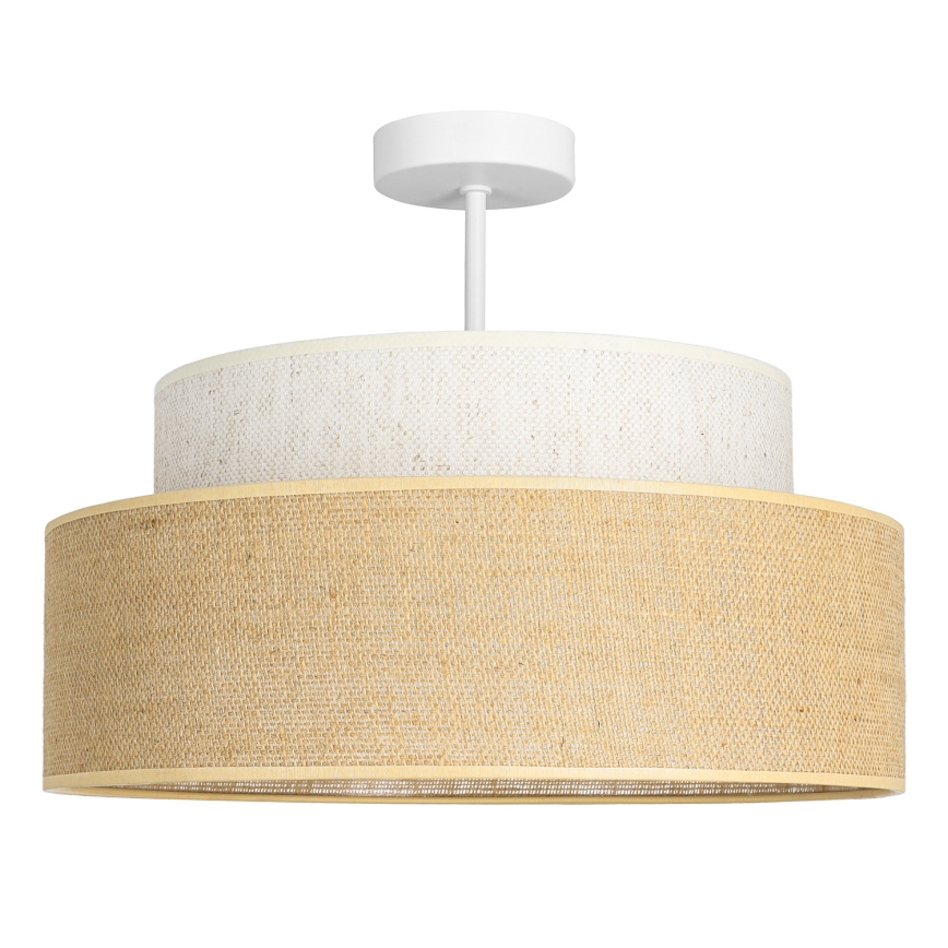 Loftlampe BOHO 1xE27/60W/230V cremefarvet/beige
