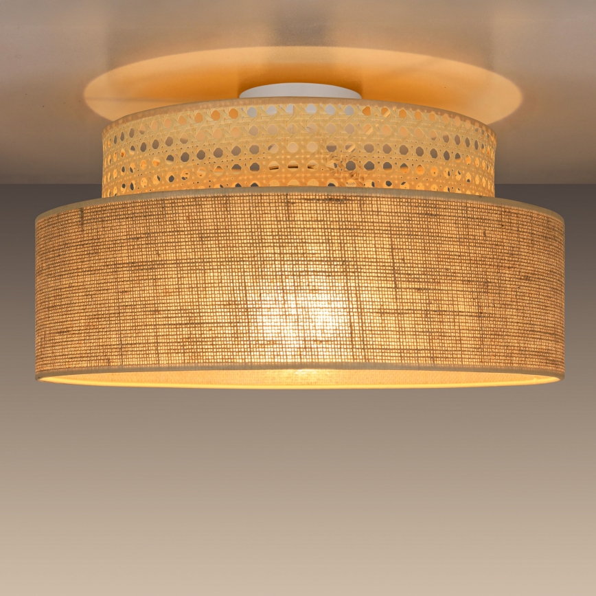 Loftlampe BOHO 1xE27/60W/230V diameter 40 cm Rattan