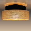 Loftlampe BOHO 1xE27/60W/230V diameter 40 cm sort/beige