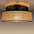 Loftlampe BOHO 1xE27/60W/230V diameter 40 cm sort/Rattan