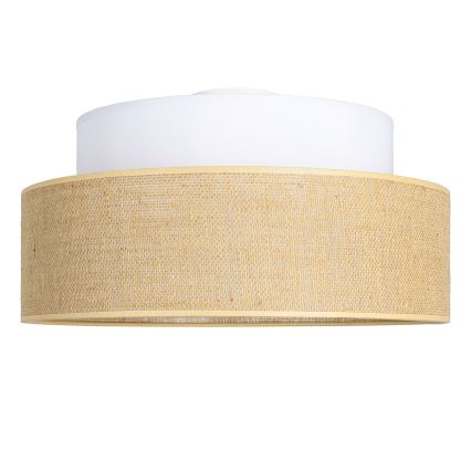 Loftlampe BOHO 1xE27/60W/230V hvid/beige