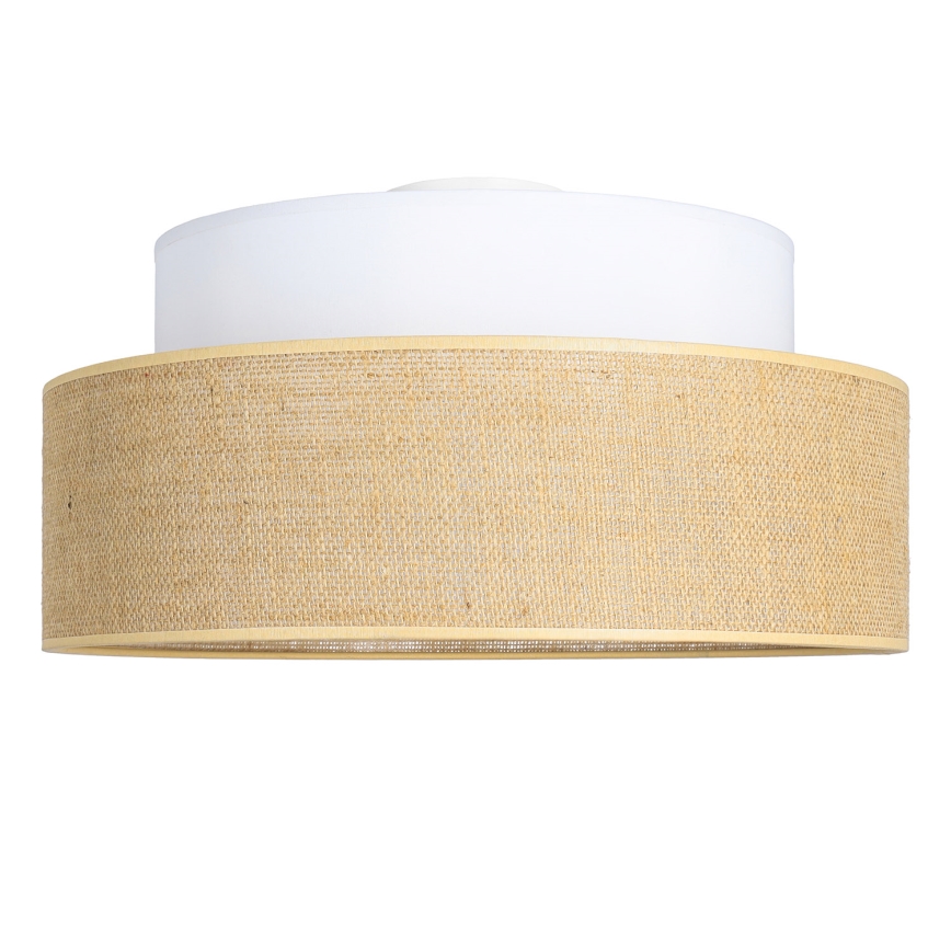 Loftlampe BOHO 1xE27/60W/230V hvid/beige
