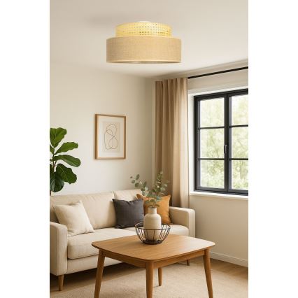 Loftlampe BOHO 1xE27/60W/230V Rattan