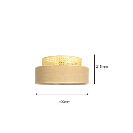 Loftlampe BOHO 1xE27/60W/230V Rattan