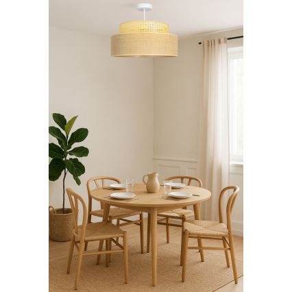 Loftlampe BOHO 1xE27/60W/230V Rattan