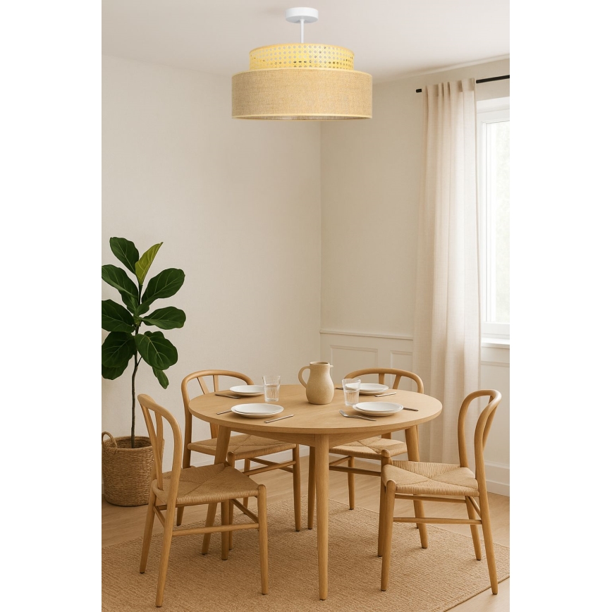 Loftlampe BOHO 1xE27/60W/230V Rattan