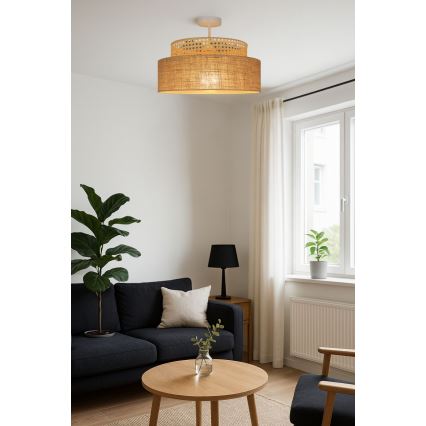 Loftlampe BOHO 1xE27/60W/230V Rattan