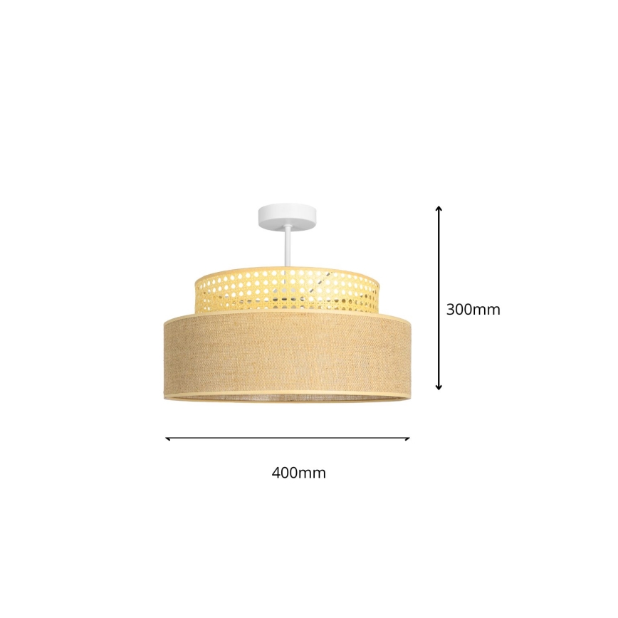 Loftlampe BOHO 1xE27/60W/230V Rattan