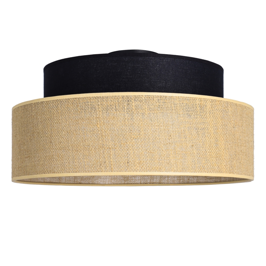 Loftlampe BOHO 1xE27/60W/230V sort/beige