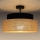 Loftlampe BOHO 1xE27/60W/230V sort/beige