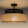 Loftlampe BOHO 1xE27/60W/230V sort/Rattan