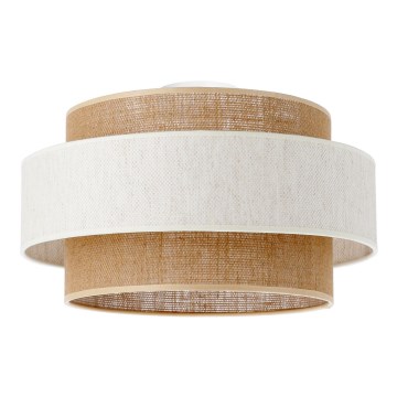 Loftlampe BOHO 1xE27/60W/230V Ø 40 cm creme/jute