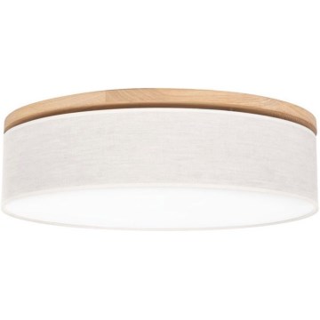 Loftlampe BOHO 3xE27/25W/230V Ø 58 cm egetræ