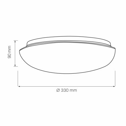Loftlampe BONIFACY 2xE27/20W/230V diameter 33 cm hvid