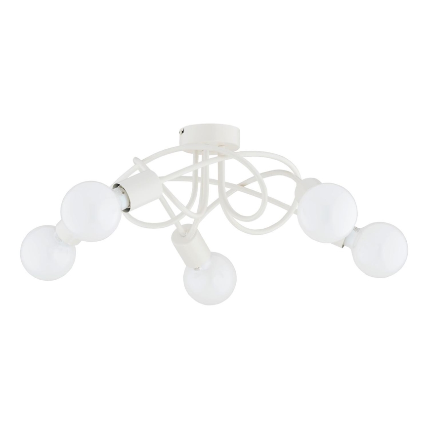 Loftlampe BOSTON 5xE27/15W/230V cremefarvet