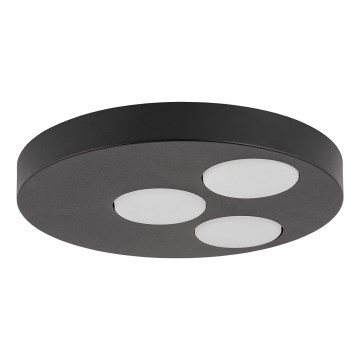 Loftlampe BROS 3xGX53/12W/230V sort
