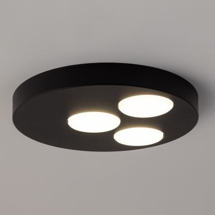 Loftlampe BROS 3xGX53/12W/230V sort