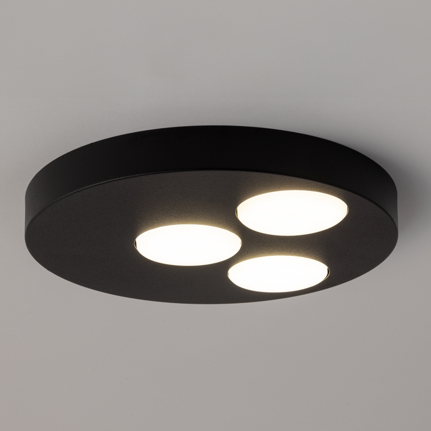 Loftlampe BROS 3xGX53/12W/230V sort