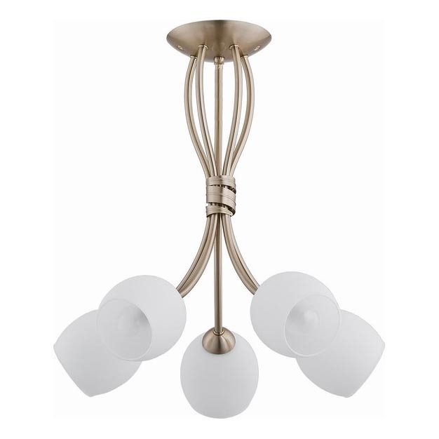 Loftlampe BUENA 5xE14/10W/230V guldfarvet