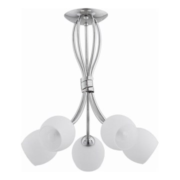 Loftlampe BUENA 5xE14/10W/230V skinnende krom