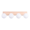Loftlampe BULBO 4xG9/8W/230V bøg/hvid