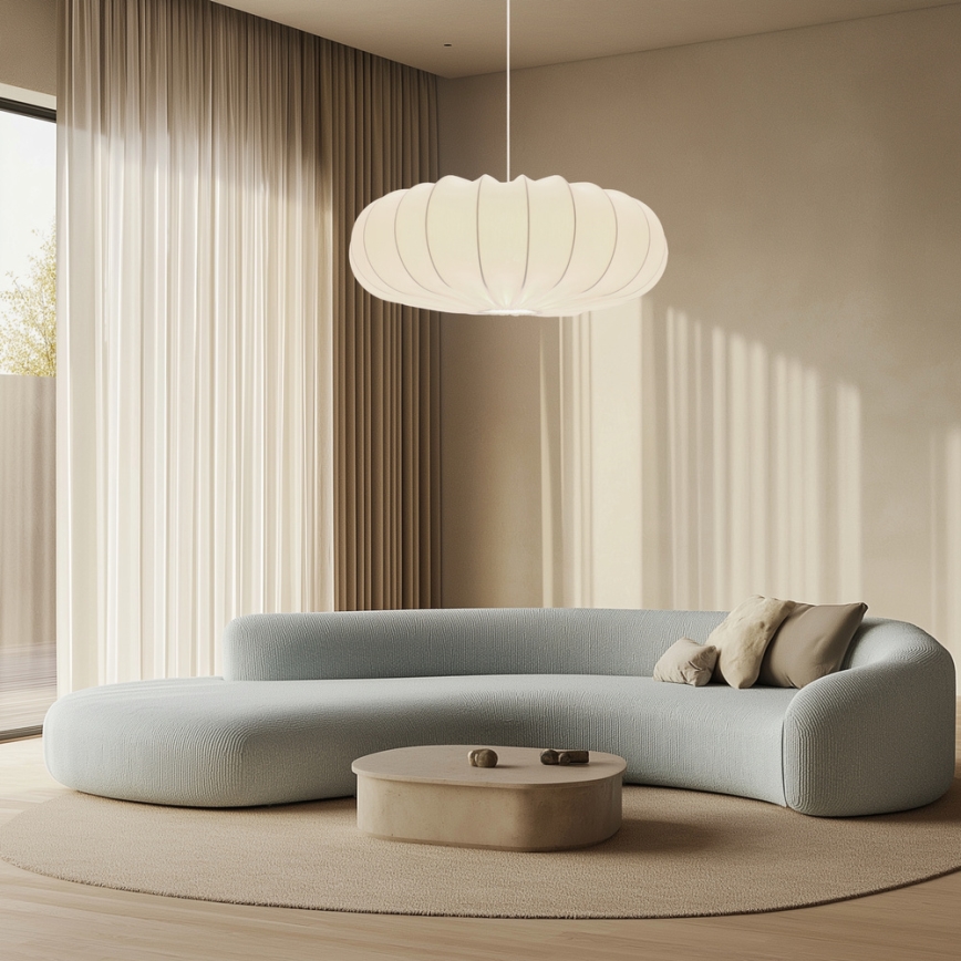 Loftlampe CAFEE 1xE27/40W/230V Ø 66 cm hvid