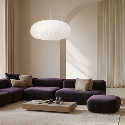 Loftlampe CAFEE 1xE27/40W/230V Ø 66 cm hvid