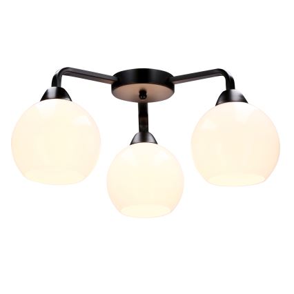 Loftlampe CALDERA 3xE27/60W/230V sort
