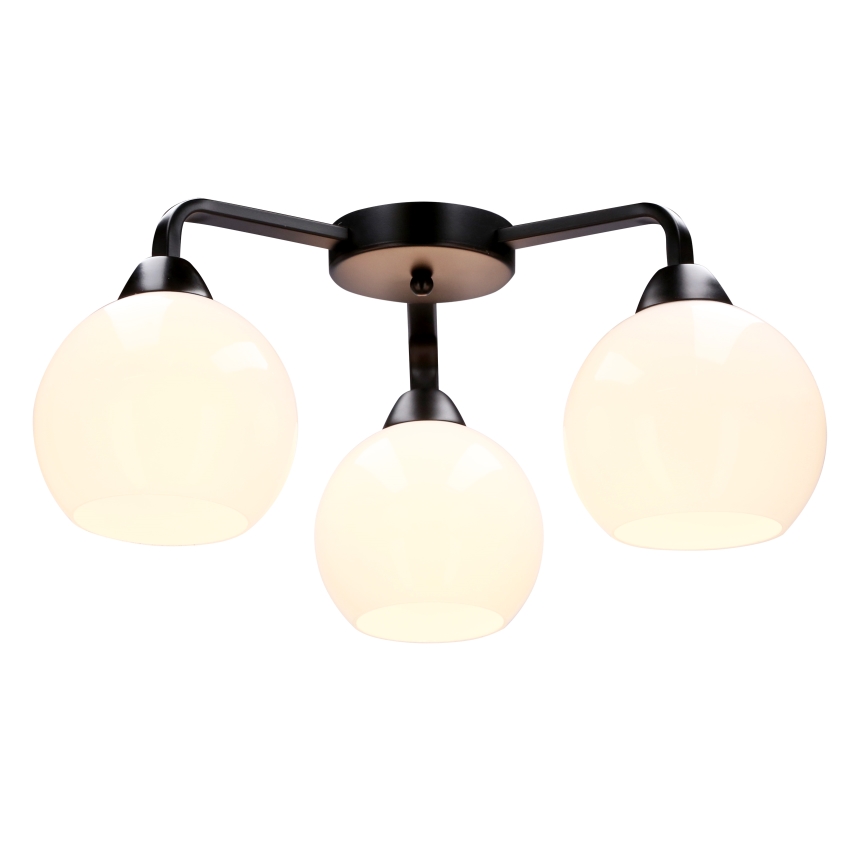 Loftlampe CALDERA 3xE27/60W/230V sort