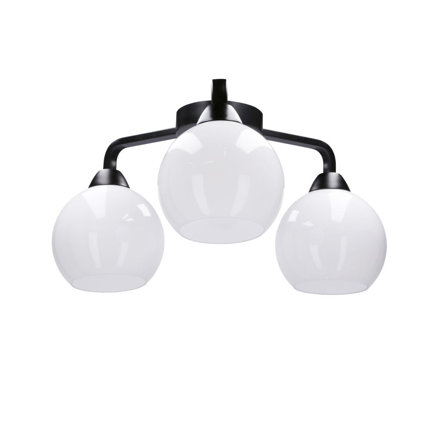 Loftlampe CALDERA 3xE27/60W/230V sort
