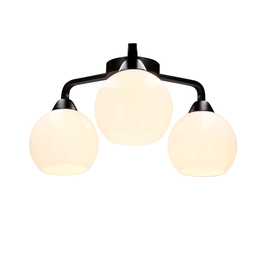 Loftlampe CALDERA 3xE27/60W/230V sort