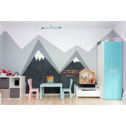 Loftlampe CAMBRIDGE 2xE27/15W/230V blå