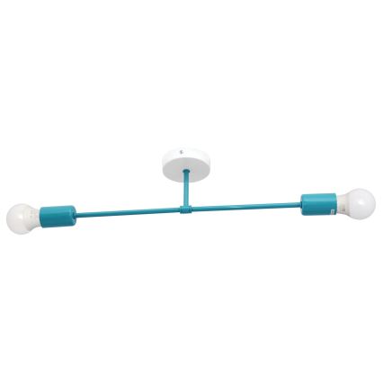 Loftlampe CAMBRIDGE 2xE27/15W/230V blå