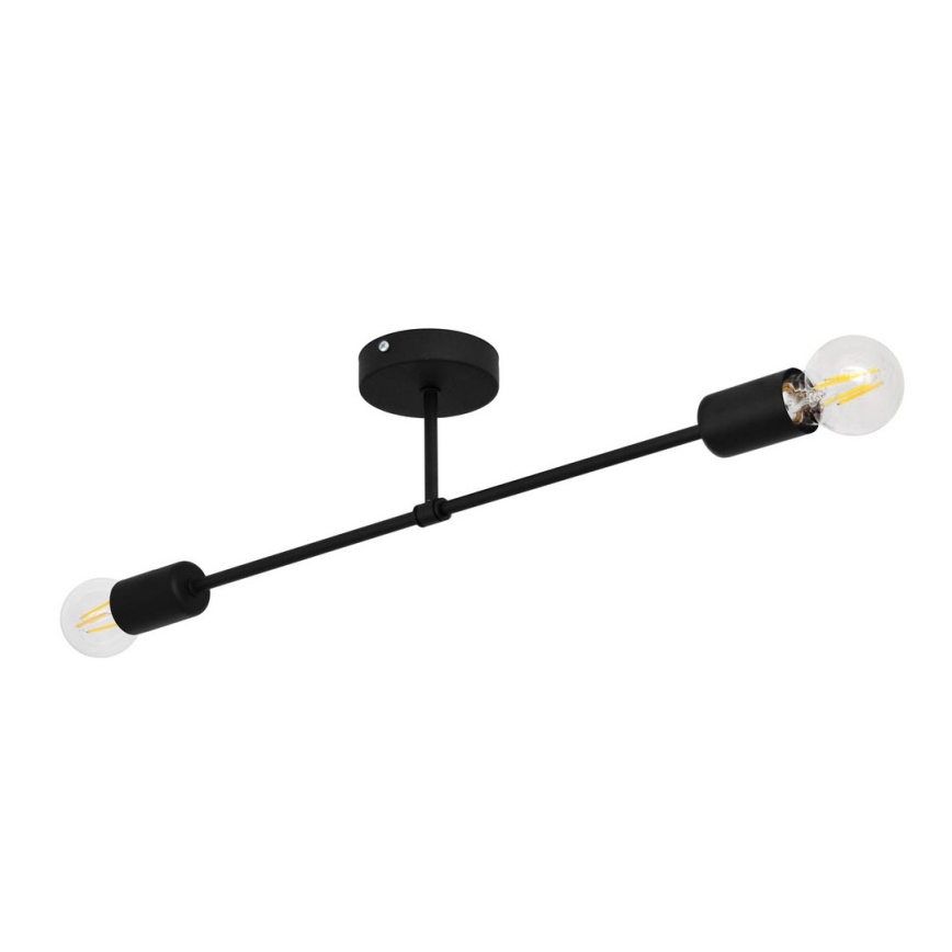 Loftlampe CAMBRIDGE 2xE27/15W/230V sort