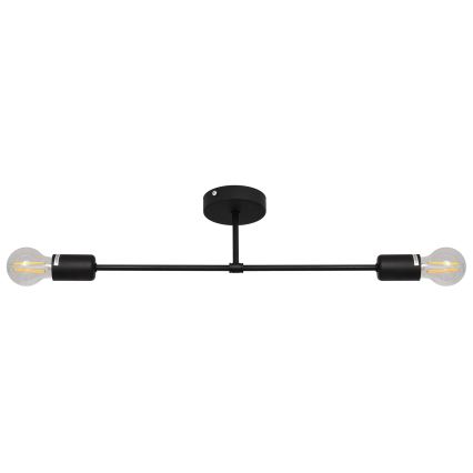 Loftlampe CAMBRIDGE 2xE27/15W/230V sort