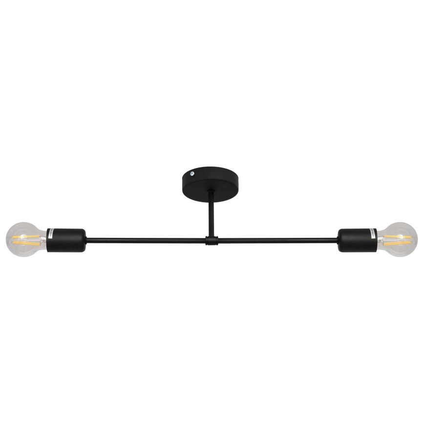Loftlampe CAMBRIDGE 2xE27/15W/230V sort