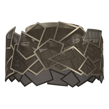 Loftlampe CAMO 3xE27/15W/230V guldfarvet