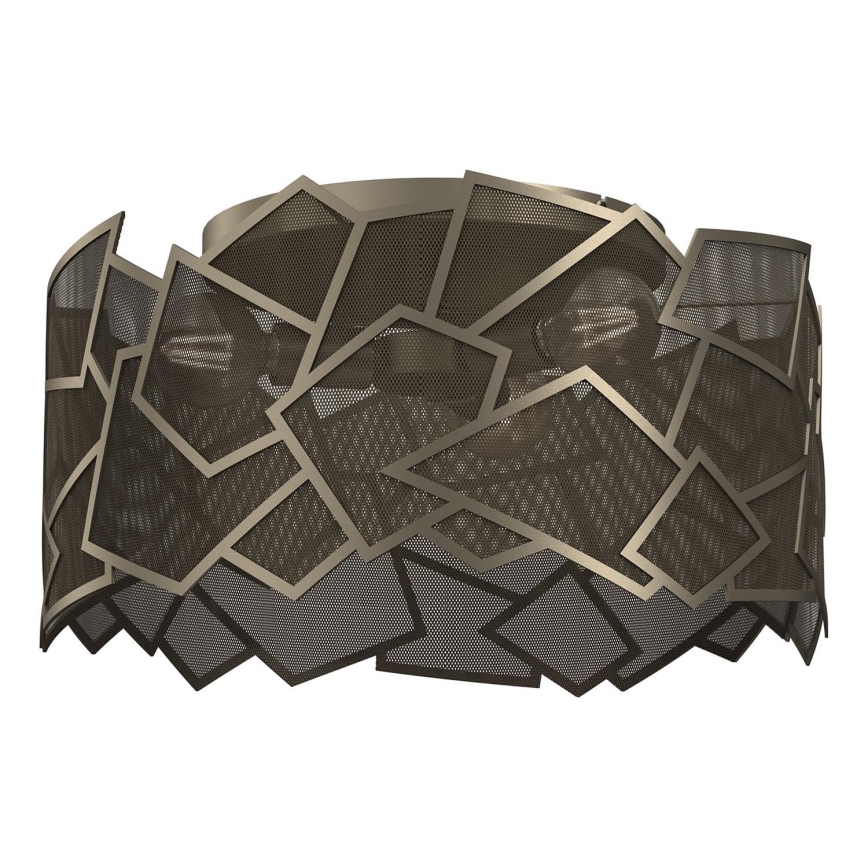 Loftlampe CAMO 3xE27/15W/230V guldfarvet