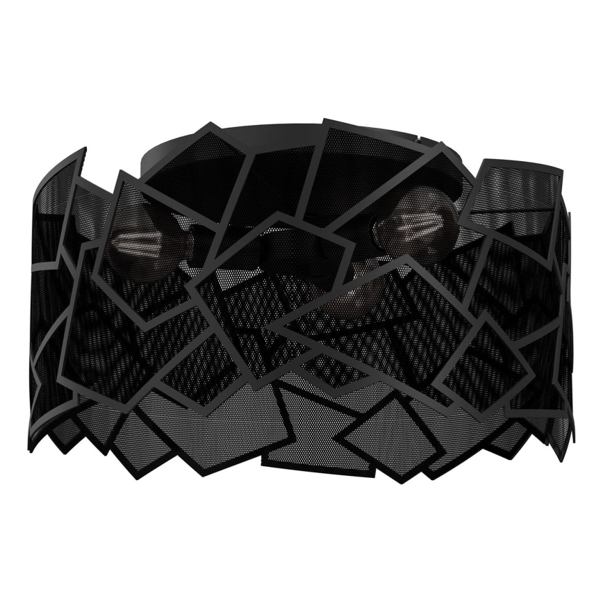 Loftlampe CAMO 3xE27/15W/230V sort