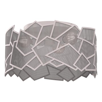 Loftlampe CAMO 3xE27/15W/230V Ø 49,5 cm beige