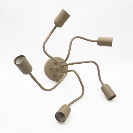 Loftlampe CHARLIE 5xE27/15W/230V beige