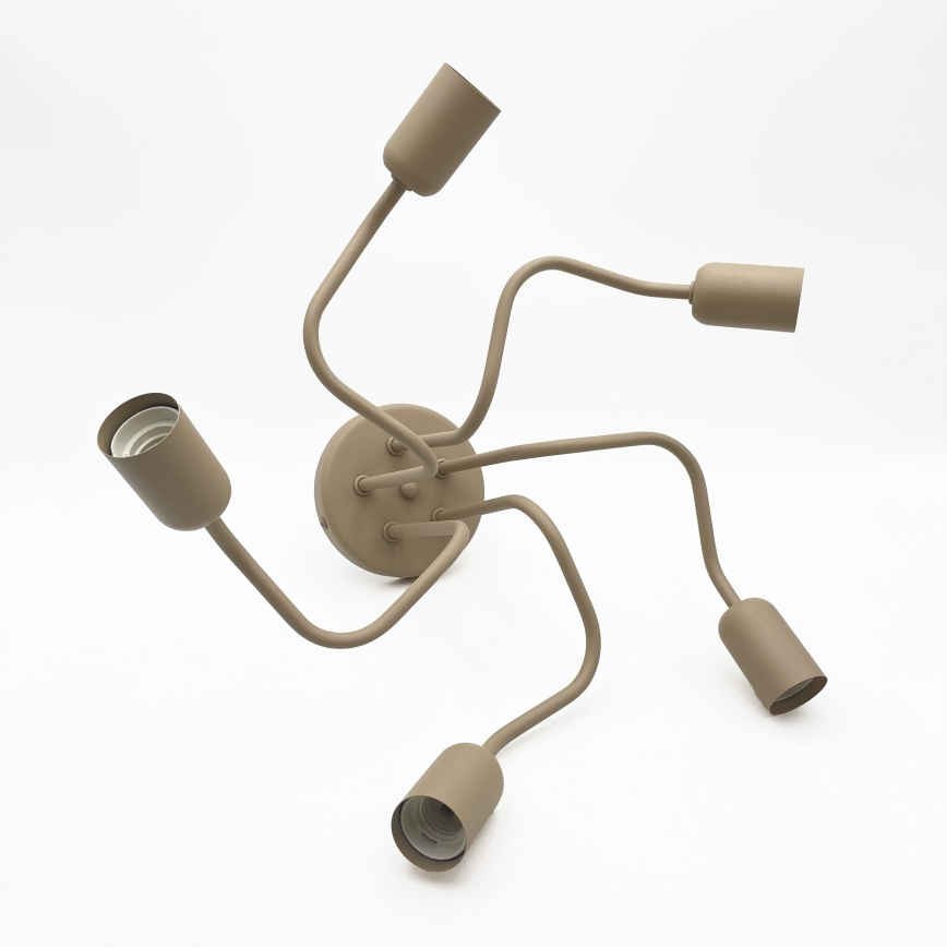 Loftlampe CHARLIE 5xE27/15W/230V beige