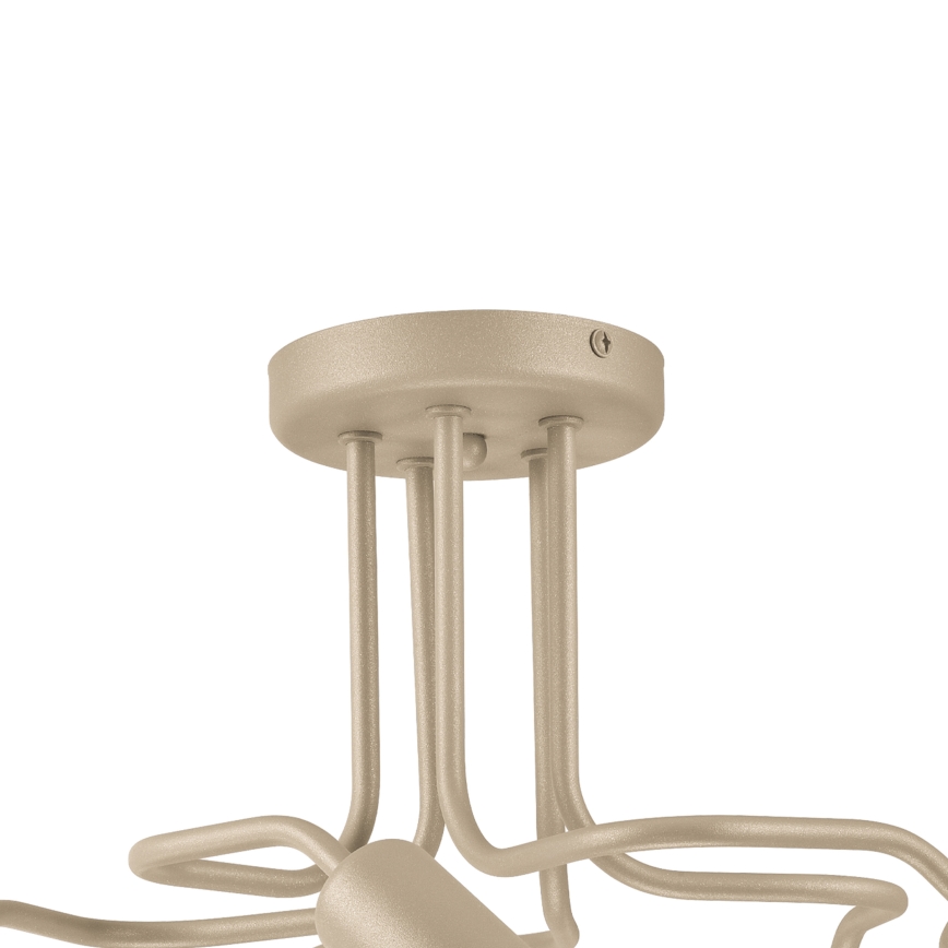 Loftlampe CHARLIE 5xE27/15W/230V beige