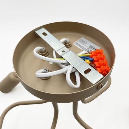 Loftlampe CHARLIE 5xE27/15W/230V beige