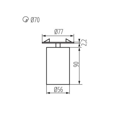 Loftlampe CHIRO 1xGU10/35W/230V hvid