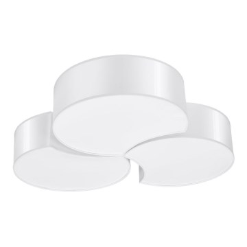 Loftlampe CIRCLE 6xE27/60W/230V hvid