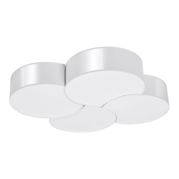 Loftlampe CIRCLE 8xE27/60W/230V hvid